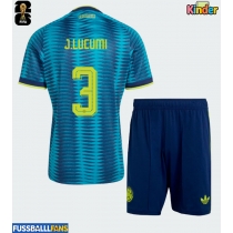 Kolumbien Jhon Lucumi #3 Auswärts Trikotsatz Kinder WM 2026 Kurzarm (+ Kurze Hosen)